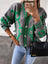 Geometric Dropped Shoulder Button Down Cardigan king-general-store-5710.myshopify.com