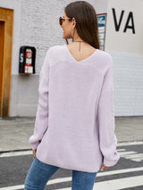 V-Neck Rib-Knit Top king-general-store-5710.myshopify.com