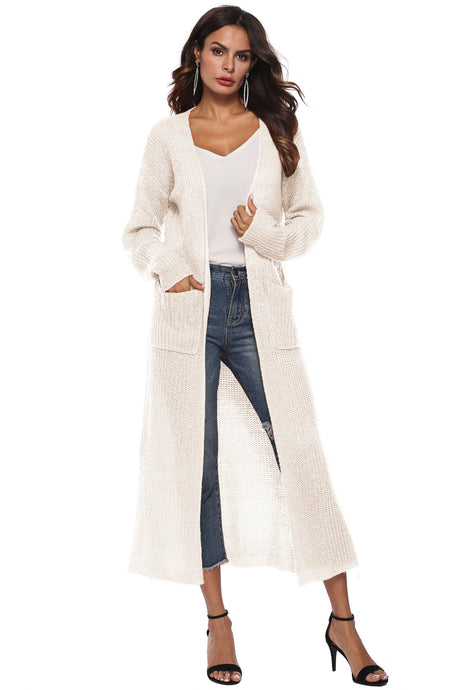 Long Sleeve Open Front Buttoned Cardigan king-general-store-5710.myshopify.com