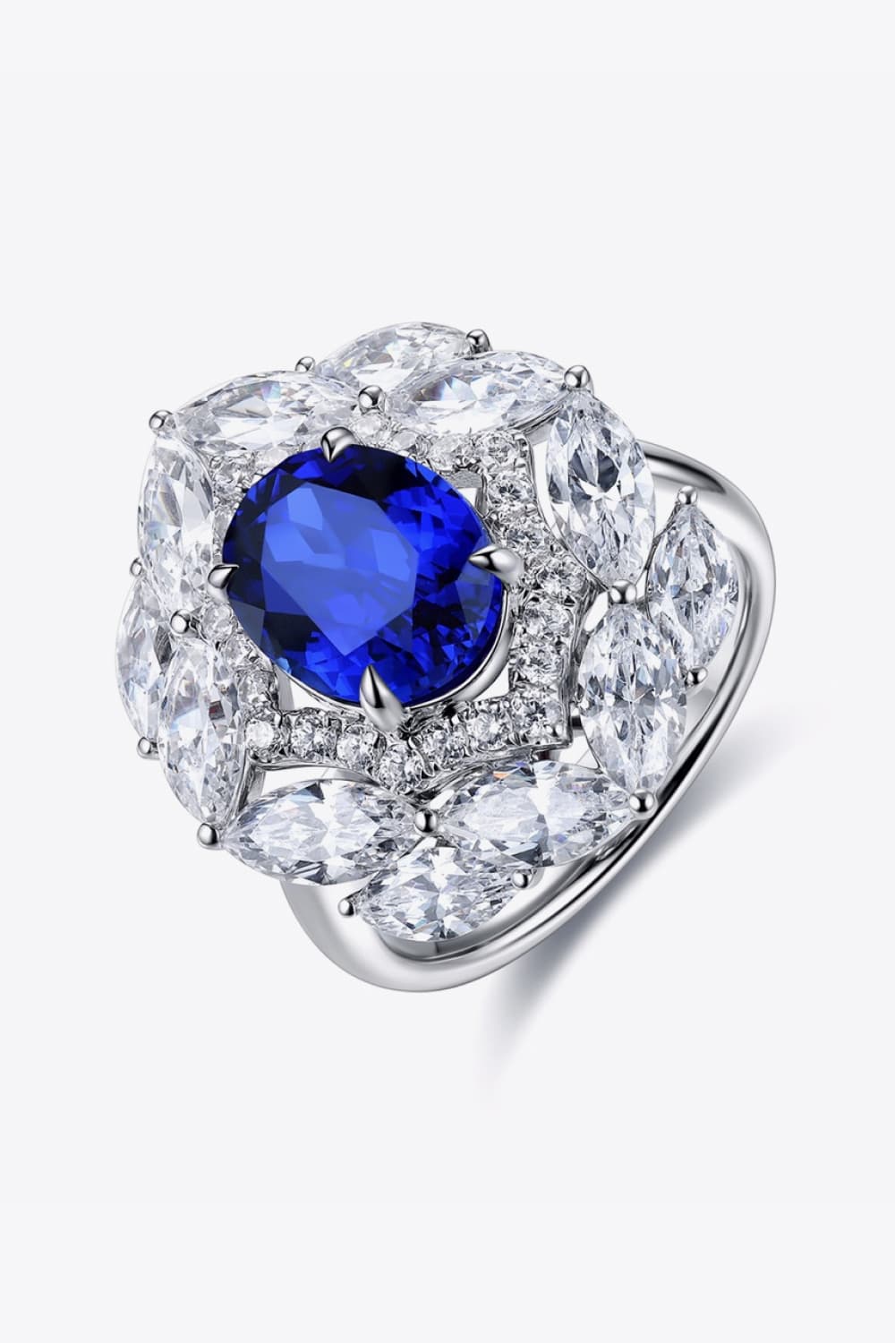 3 Carat Lab-Grown Sapphire Zircon Ring king-general-store-5710.myshopify.com