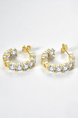 Inlaid Zircon C-Hoop Earrings king-general-store-5710.myshopify.com