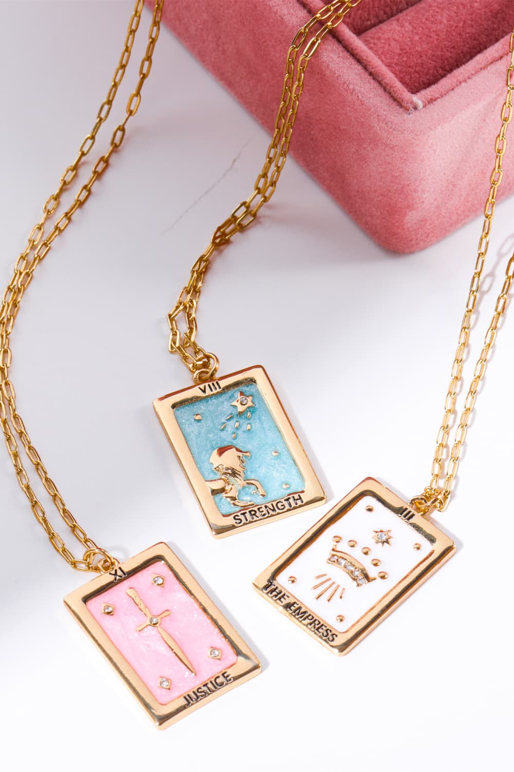 Tarot Card Pendant Copper Necklace king-general-store-5710.myshopify.com