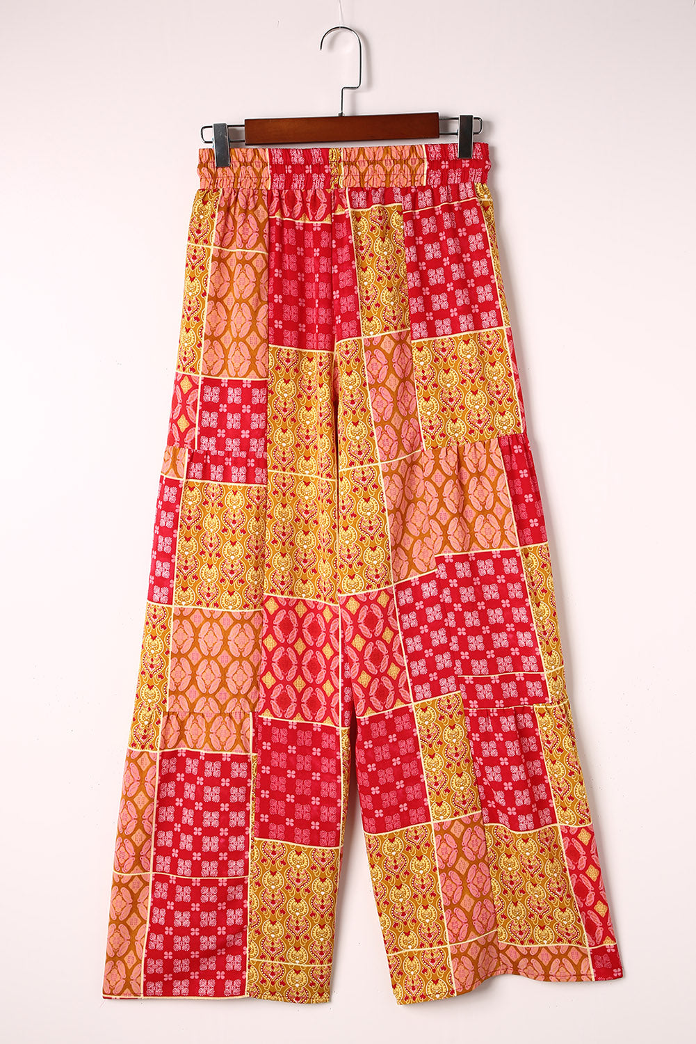 Bohemian Patchwork Drawstring Wide Leg Pants king-general-store-5710.myshopify.com