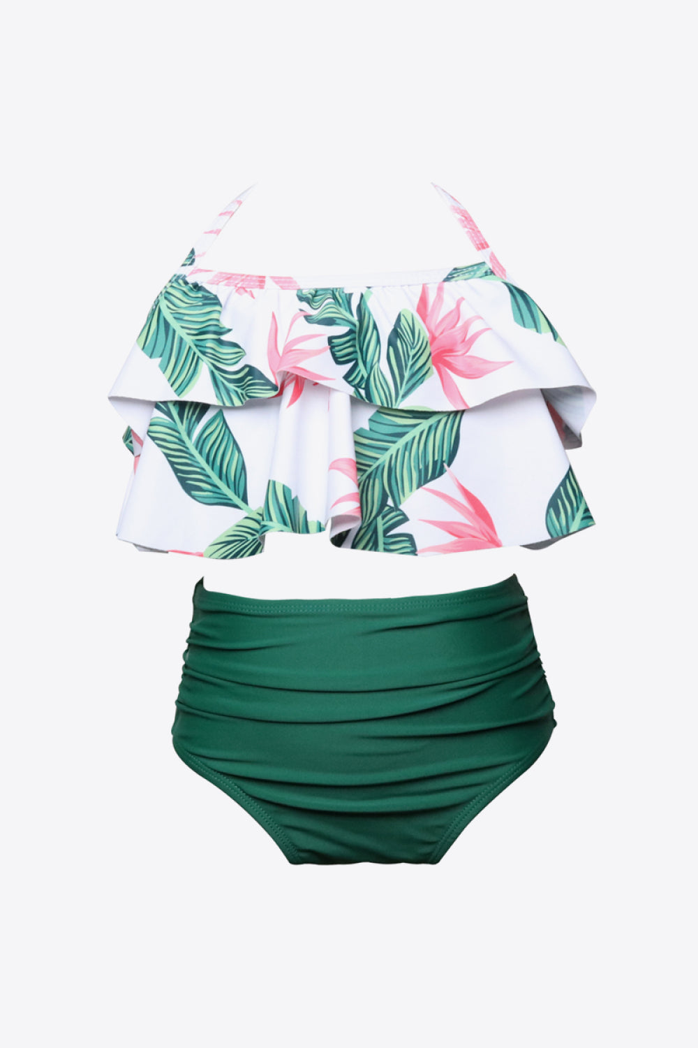 Printed Layered Halter Neck Two-Piece Swim Set king-general-store-5710.myshopify.com