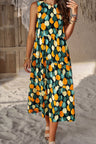 Printed Sleeveless Midi Dress with Pocket king-general-store-5710.myshopify.com