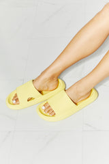 MMShoes Arms Around Me Open Toe Slide in Yellow king-general-store-5710.myshopify.com