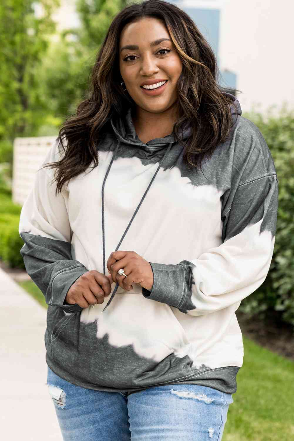 Plus Size Hoodie with Front Pocket king-general-store-5710.myshopify.com