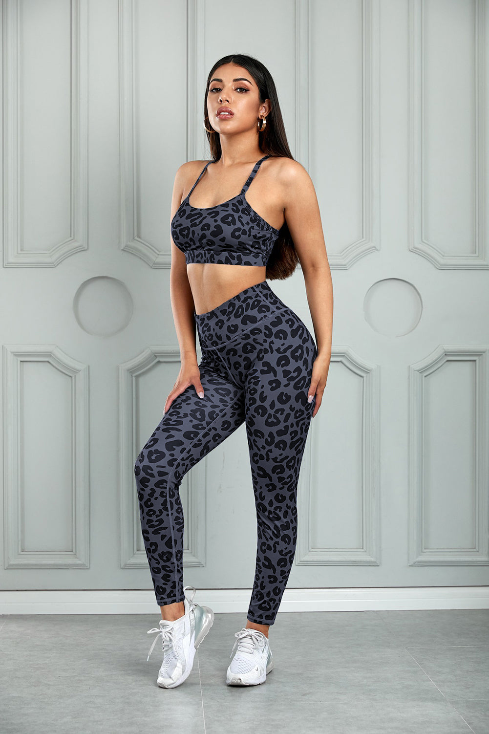 Leopard Cutout Sports Bra and Leggings Set king-general-store-5710.myshopify.com