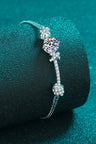 2 Carat Moissanite 925 Sterling Silver Bracelet - Kings Crown Jewel Boutique