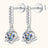 2 Carat Moissanite 925 Sterling Silver Drop Earrings - Kings Crown Jewel Boutique