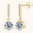 2 Carat Moissanite 925 Sterling Silver Drop Earrings - Kings Crown Jewel Boutique