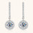 2 Carat Moissanite 925 Sterling Silver Drop Earrings - Kings Crown Jewel Boutique