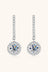 2 Carat Moissanite 925 Sterling Silver Drop Earrings - Kings Crown Jewel Boutique