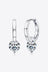 2 Carat Moissanite 925 Sterling Silver Drop Earrings - Kings Crown Jewel Boutique