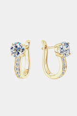 2 Carat Moissanite 925 Sterling Silver Earrings - Kings Crown Jewel Boutique