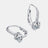 2 Carat Moissanite 925 Sterling Silver Earrings - Kings Crown Jewel Boutique