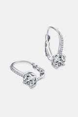 2 Carat Moissanite 925 Sterling Silver Earrings - Kings Crown Jewel Boutique