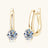 2 Carat Moissanite 925 Sterling Silver Earrings - Kings Crown Jewel Boutique