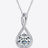 2 Carat Moissanite 925 Sterling Silver Necklace - Kings Crown Jewel Boutique