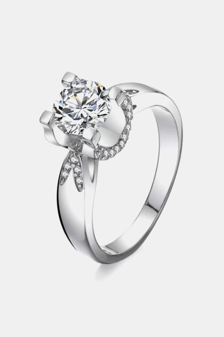 2 Carat Moissanite 925 Sterling Silver Ring - Kings Crown Jewel Boutique