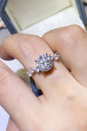 2 Carat Moissanite 925 Sterling Silver Ring - Kings Crown Jewel Boutique