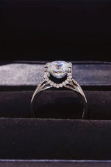 2 Carat Moissanite 925 Sterling Silver Ring - Kings Crown Jewel Boutique
