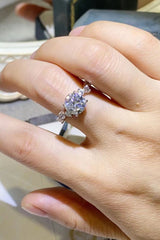 2 Carat Moissanite 925 Sterling Silver Ring - Kings Crown Jewel Boutique