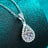 2 Carat Moissanite Teardrop Pendant 925 Sterling Silver Necklace - Kings Crown Jewel Boutique