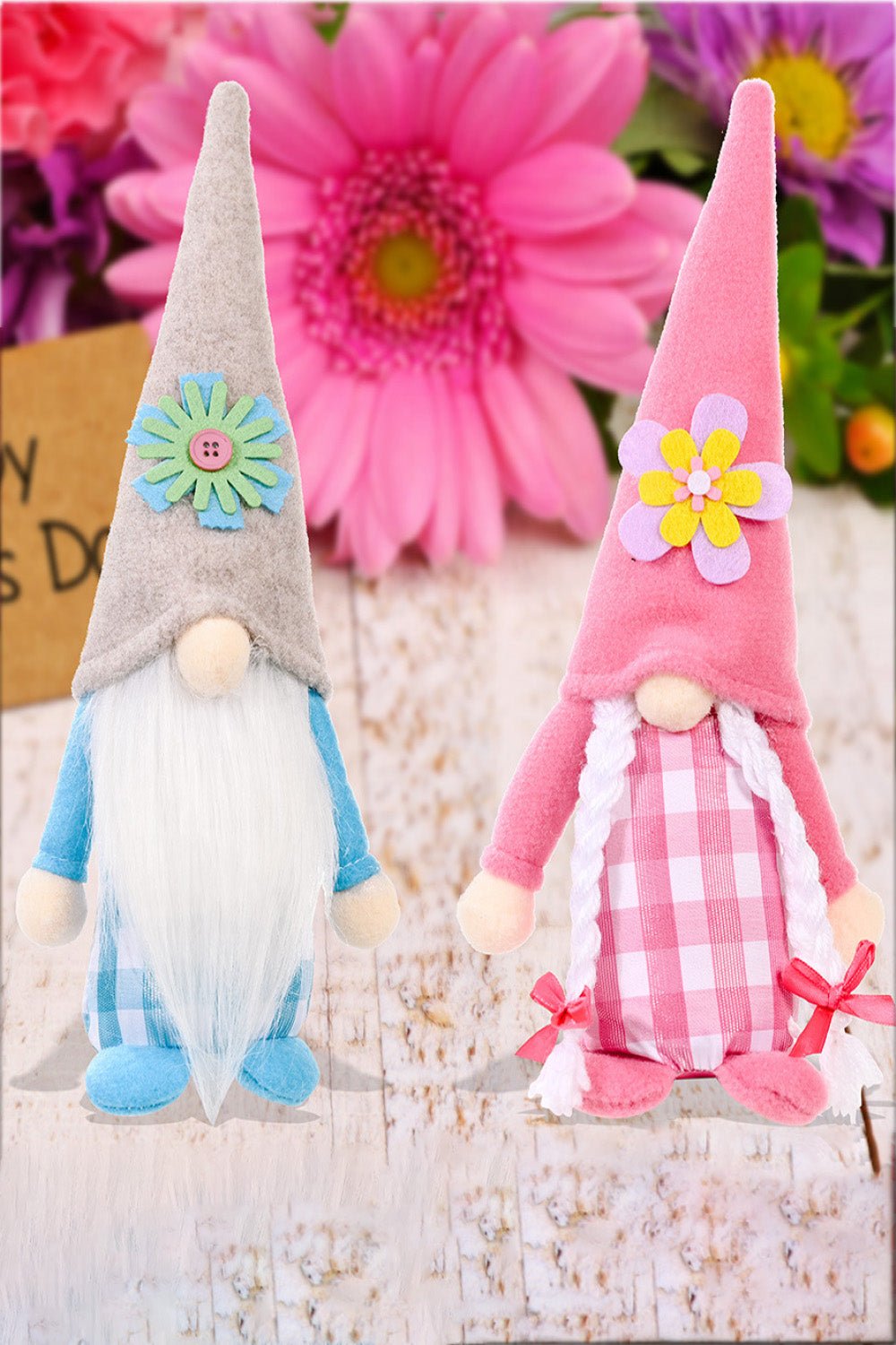 2-Pack Mother's Day Pointed Hat Faceless Gnomes - Kings Crown Jewel Boutique