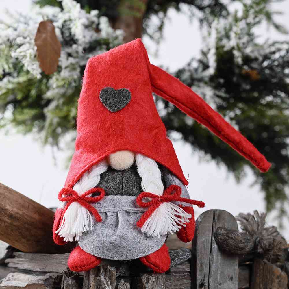 2-Piece Heart Pointed Hat Faceless Gnomes - Kings Crown Jewel Boutique