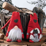 2-Piece Heart Pointed Hat Faceless Gnomes - Kings Crown Jewel Boutique
