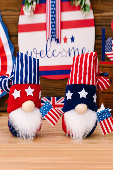 2-Piece Independence Day Knit Decor Gnomes - Kings Crown Jewel Boutique