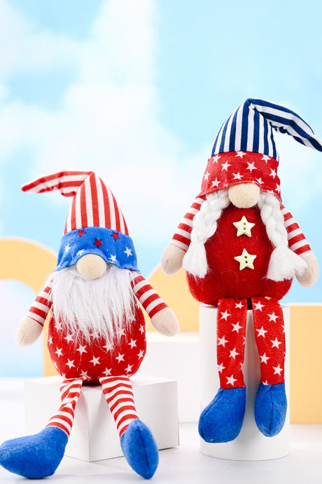 2-Piece Independence Day Pointed Hat Decor Gnomes - Kings Crown Jewel Boutique