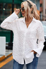 Textured Button Up Shirt with Pocket king-general-store-5710.myshopify.com