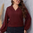 Melo Apparel Plus Size V-Neck Dropped Shoulder Blouse king-general-store-5710.myshopify.com