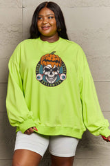 Simply Love Full Size Skull Graphic Sweatshirt king-general-store-5710.myshopify.com