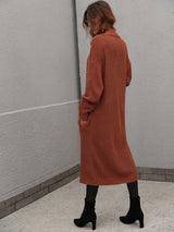 Double Take Waffle Knit Open Front Duster Cardigan With Pockets king-general-store-5710.myshopify.com