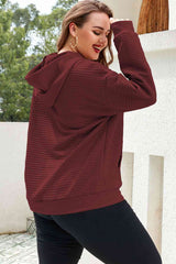 Plus Size Front Pocket Long Sleeve Hoodie king-general-store-5710.myshopify.com