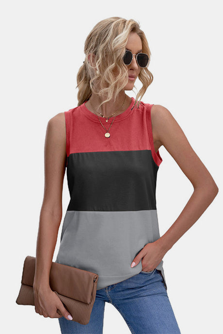 Color Block Tank Top king-general-store-5710.myshopify.com