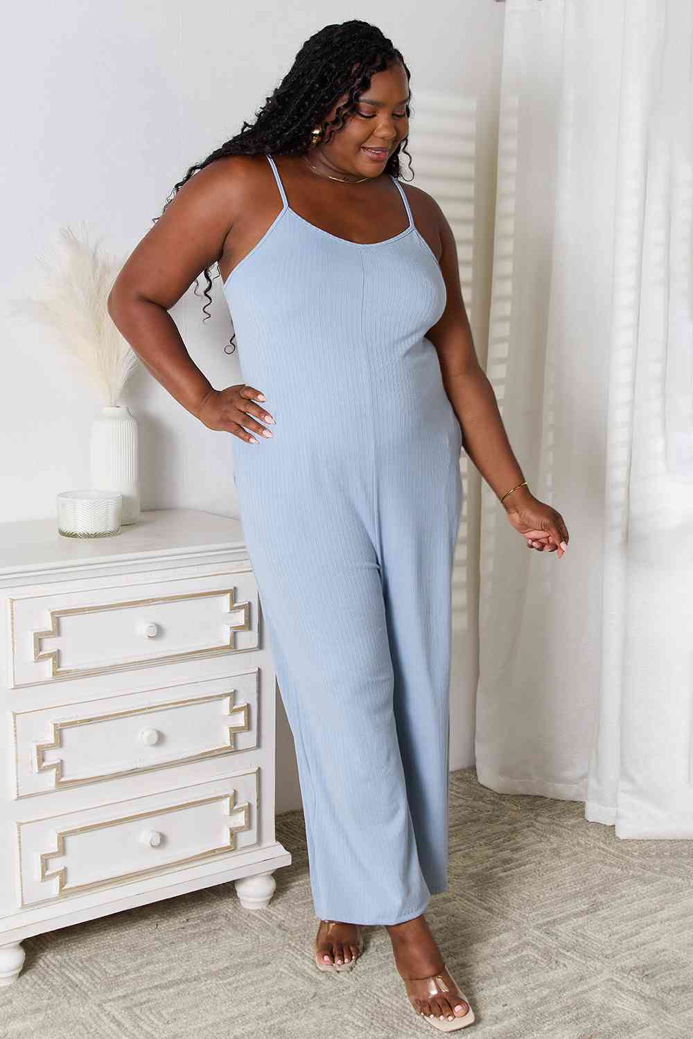 Basic Bae Full Size Spaghetti Strap V-Neck Jumpsuit king-general-store-5710.myshopify.com