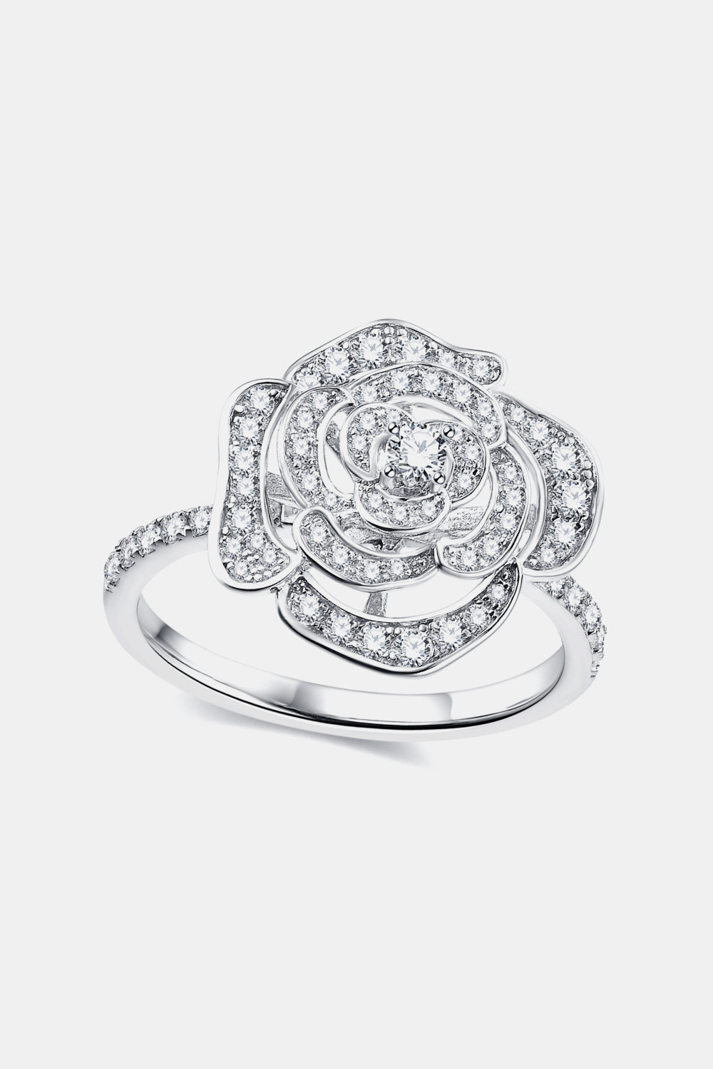 Moissanite Flower Shape Ring king-general-store-5710.myshopify.com