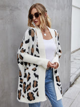 Leopard Pattern Fuzzy Cardigan king-general-store-5710.myshopify.com