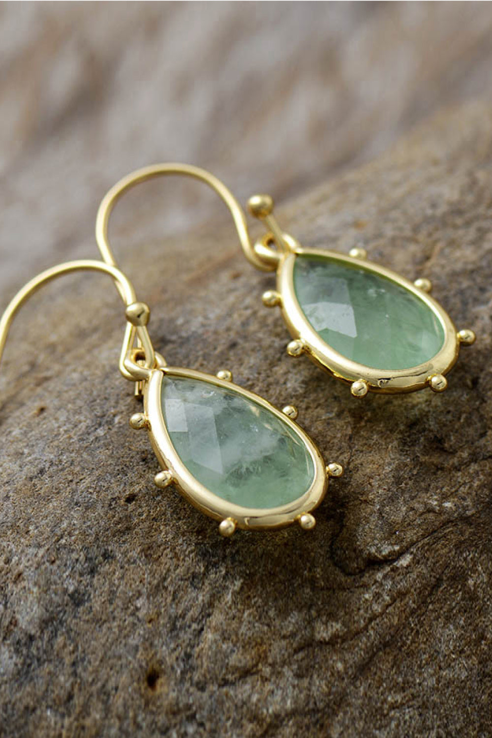 Natural Stone Teardrop Earrings king-general-store-5710.myshopify.com