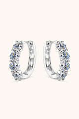 2.4 Carat Moissanite Huggie Earrings - Kings Crown Jewel Boutique