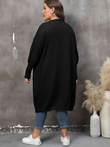 Plus Size Long Sleeve Pocketed Cardigan king-general-store-5710.myshopify.com