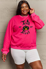 Simply Love Full Size TRICK OR TREAT Graphic Sweatshirt king-general-store-5710.myshopify.com