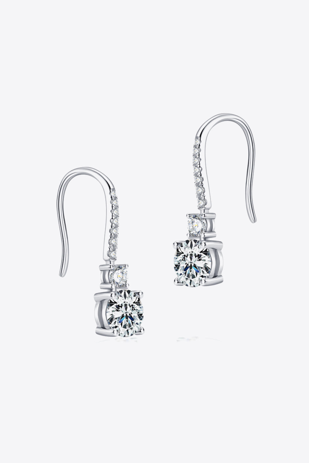 2 Carat Moissanite 925 Sterling Silver Drop Earrings king-general-store-5710.myshopify.com