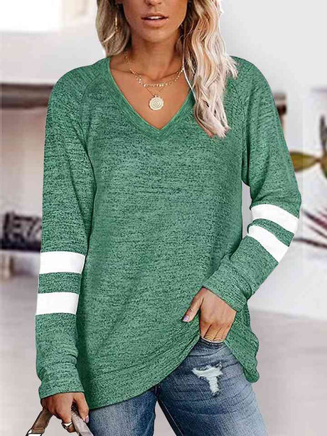 V-Neck Raglan Sleeve T-Shirt king-general-store-5710.myshopify.com