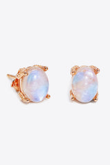 Natural Moonstone 4-Prong Stud Earrings king-general-store-5710.myshopify.com