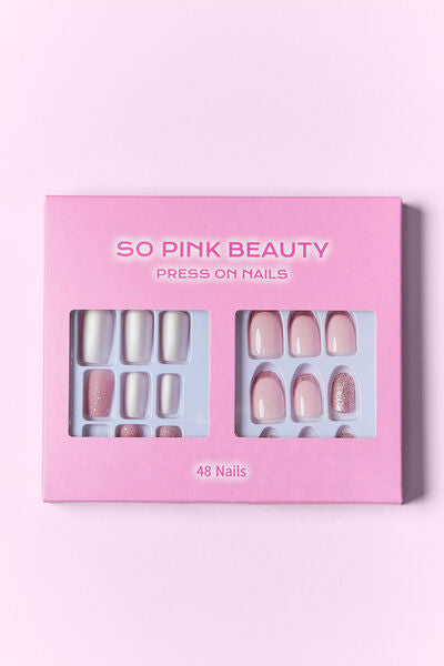 SO PINK BEAUTY Press On Nails 2 Packs king-general-store-5710.myshopify.com